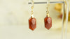 Boucles Oreilles Grenat Hessonite AA – Clarté – Confiance – Vitalité – Bijou Élégant Minimaliste – Gemstone Drop Earrings #44