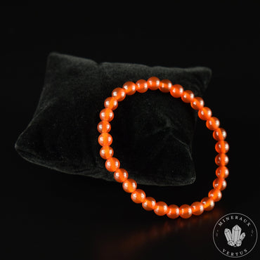 Bracelet Cornaline perles 6mm rondes AAA