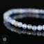 Bracelet fin Tanzanite Zoïsite bleu AAA perles 4mm rondes facettées  - Révélation - Amplification - Dons