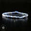 Bracelet fin Tanzanite Zoïsite bleu AAA perles 4mm rondes facettées  - Révélation - Amplification - Dons