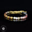 Bracelet Pietersite de Namibie AA cubes à facettes 4mm chaine Or - Exaltation - Clarification - Ancrage