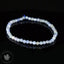 Bracelet fin Tanzanite Zoïsite bleu AAA perles 4mm rondes facettées  - Révélation - Amplification - Dons