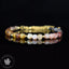 Bracelet Pietersite de Namibie AA cubes à facettes 4mm chaine Or - Exaltation - Clarification - Ancrage