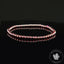 Bracelet Grenat Rouge Almandin du Brésil AAA perles rondes 4mm - Initiation - Stimulation - Eclat