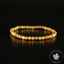 Bracelet fin Saphir Jaune A perles 4mm rondes facettées  - Richesse - Pouvoir - Santé
