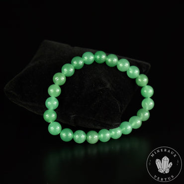 Bracelet Aventurine perles rondes 8mm AAA , vertus d'Equilibre Stabilité et Tranquillité