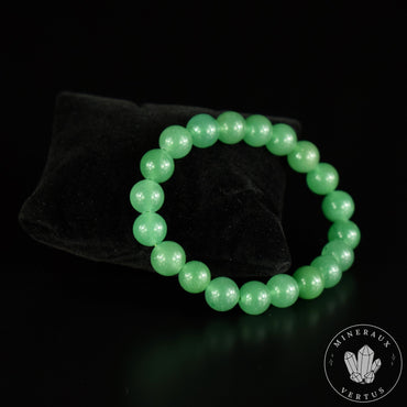 Bracelet Aventurine perles rondes 10mm AAA , vertus d'Equilibre Stabilité et Tranquillité