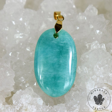 Amazonite 38 carats - pendentif cabochon unique en pierre naturelle #2