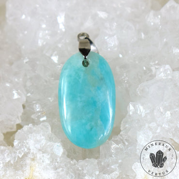 Amazonite 20 carats - pendentif cabochon unique en pierre naturelle #4