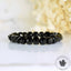 Bracelet Tourmaline noire perles 8mm cubes à facettes AAA - Ancrage - Protection - Réalignement