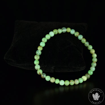 Bracelet Chrysoprase perles 5mm rondes - Sérénité - Harmonie - Calme