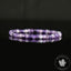 Bracelet Lépidolite Violette AA perles carrées facettées 4mm - Accomplissement - Sécurité - Instinct