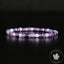 Bracelet Lépidolite Violette AA perles carrées facettées 4mm - Accomplissement - Sécurité - Instinct