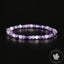 Bracelet Lépidolite Violette AA perles carrées facettées 4mm - Accomplissement - Sécurité - Instinct