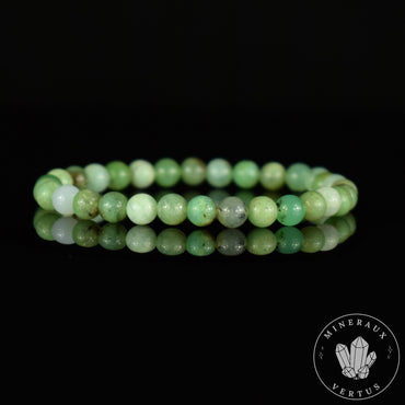 Bracelet Chrysoprase perles 6mm rondes AA - Sérénité - Harmonie - Calme