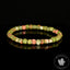 Bracelet Unakite perles carrées facettées 5mm - Equilibre - Libération - Concentration