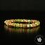 Bracelet Unakite perles carrées facettées 5mm - Equilibre - Libération - Concentration