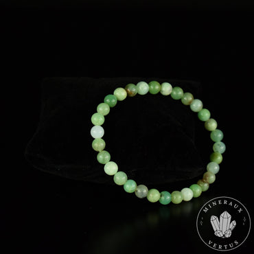 Bracelet Chrysoprase perles 6mm rondes AA - Sérénité - Harmonie - Calme