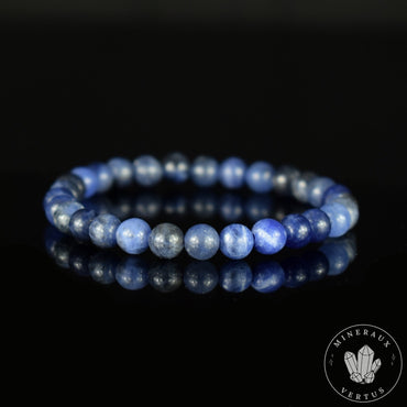 Bracelet Sodalite perles rondes 6mm grade A - Méditation - Contact - Paix