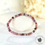 Bracelet fin Spinelle Multicolore AAA perles naturelles 4mm carrées facettées  - Protection - Ancrage - Vigueur
