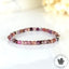 Bracelet fin Spinelle Multicolore AAA perles naturelles 4mm carrées facettées  - Protection - Ancrage - Vigueur