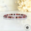 Bracelet fin Spinelle Multicolore AAA perles naturelles 4mm carrées facettées  - Protection - Ancrage - Vigueur