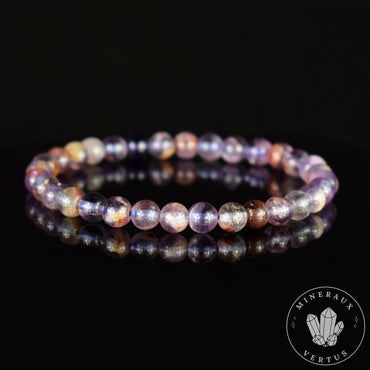 Bracelet Cacoxénite perles 6mm rondes grade AAA